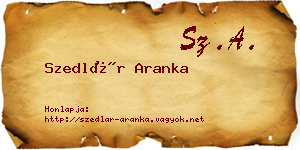 Szedlár Aranka névjegykártya